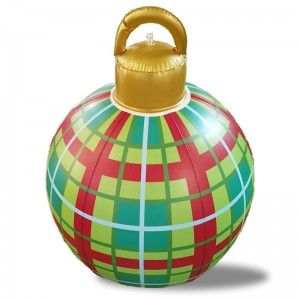 Juloppustelige dekorationskugler, julepvc oppustelige hængende ornamenter