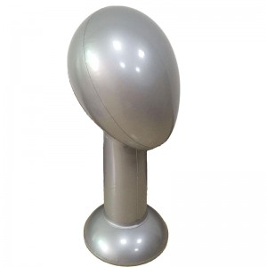 Alston oppustelig PVC High Head Mold Cap Holder Wig tørklæde Hat Display Props Shooting Tools