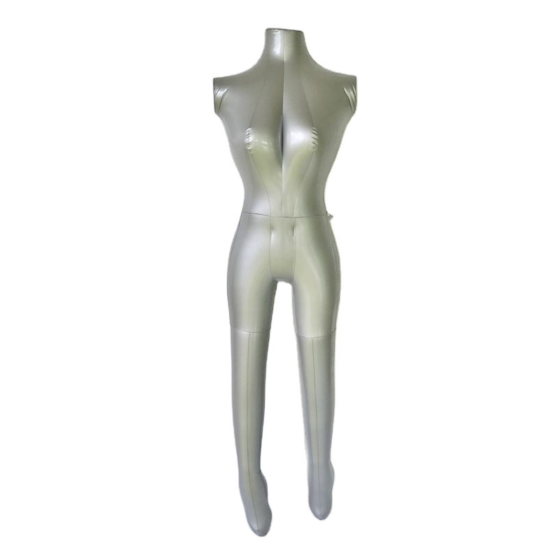 PVC oppustelig kropsmannequin vindues tøj display til kvindelige modeller