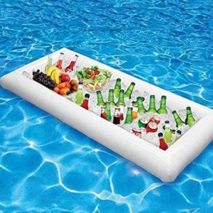 Oppustelig serveringsbuffetkøler salat picnic isserver Hawaiian Party Supplies